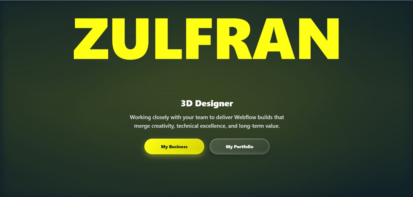 Website portfolio Zulfran